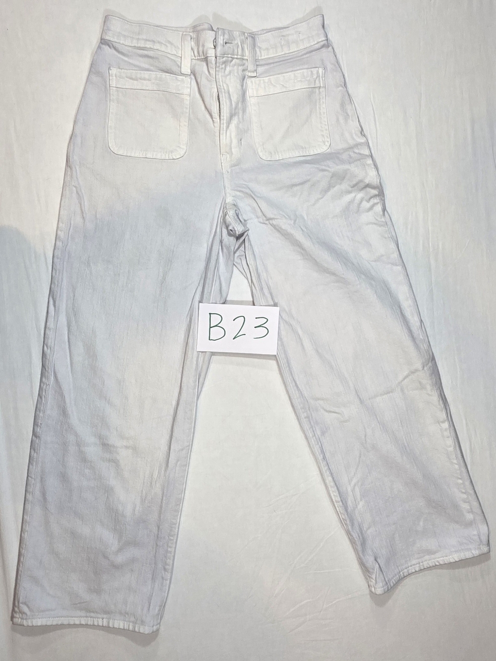 Madewell White Wide-Leg High-Rise Jeans